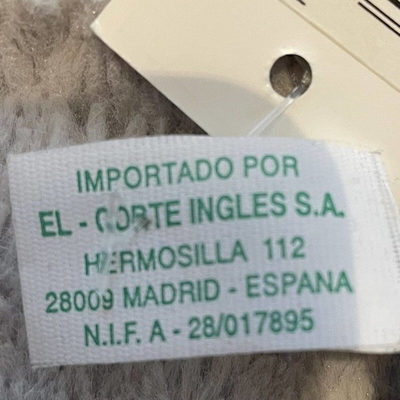 NWT EL CORTE INGLESE Silk Square Scarf 19 X 19 Vintage Animal Print Blue… - Picture 7 of 7